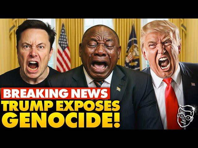 SHOCK: Trump FORCES South African President To Watch White Genocide Video in Oval Office, Then...