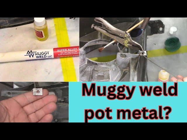 My first time using Muggy weld.... How did I do? #muggyweld #potmetal #mustang