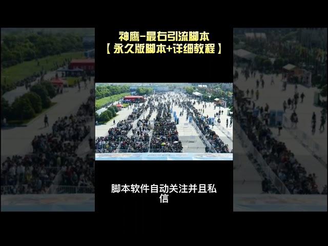 【引流神器】神鹰-最右引流脚本【永久版脚本+详细教程】丨网赚教程丨赚钱项目丨网赚平台丨被动收入丨软件破解丨2023赚钱的项目丨网赚项目丨网赚实战丨网赚分享