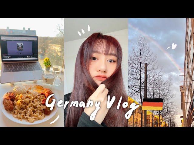 𝐕𝐋𝐎𝐆 First week in the new semester, learn cooking, live alone in dorm｜Exchange Diary【允熊Aya】