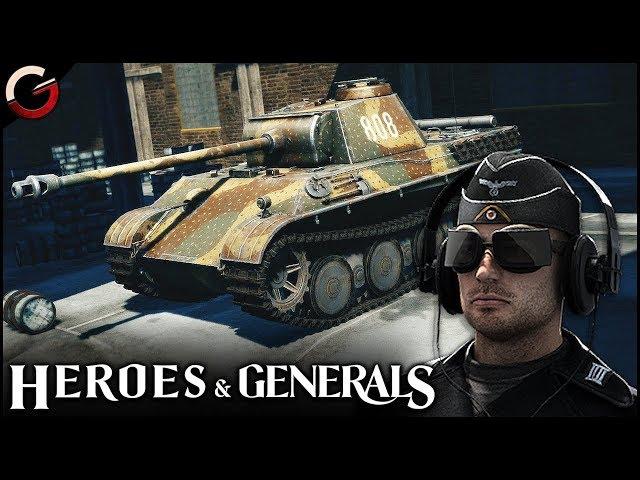 PANTHER TANK!  Powerful German Medium Tank in Action | Heroes & Generals Gameplay