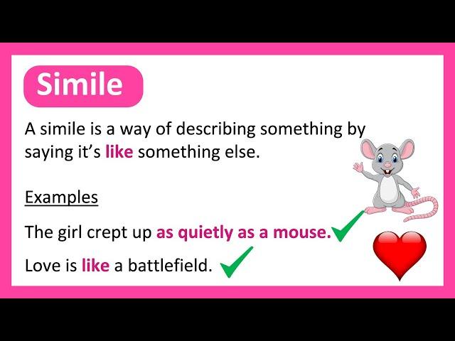 What is a SIMILE? ️ Learn with Examples