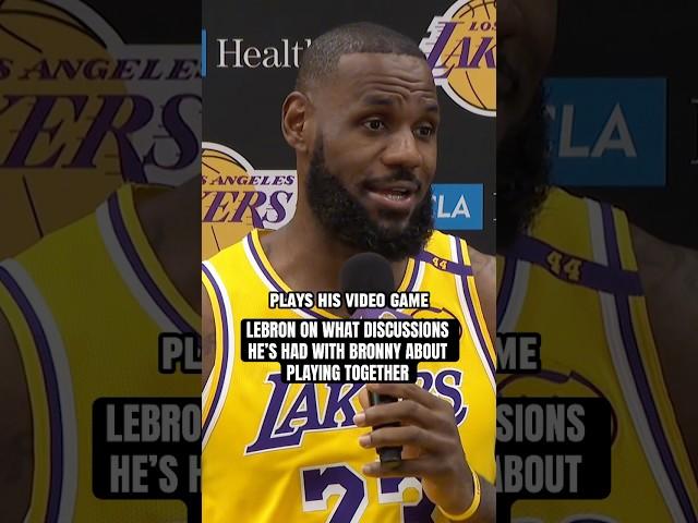 LeBron & Bronny don’t talk work at home 