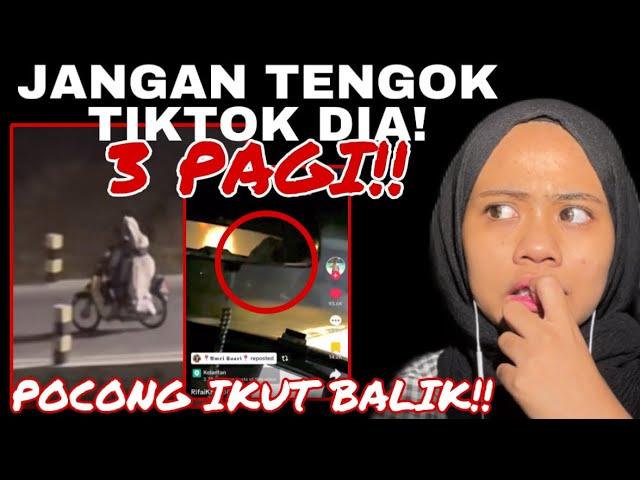 JANGAN TENGOK TIKTOK NI 3 PAGI‼️POCONG MERAH IKUT BALIK RUMAH!!