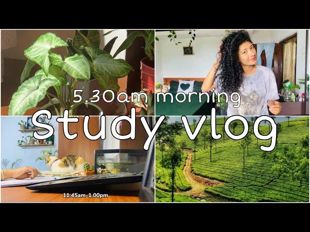 5.30am morning study vlog️🪴|සීතල නුවරඑලියෙ පාඩම් වැඩත් එක්ක ගෙවුන උදේ වරුවක්#studyvlog #minivlog