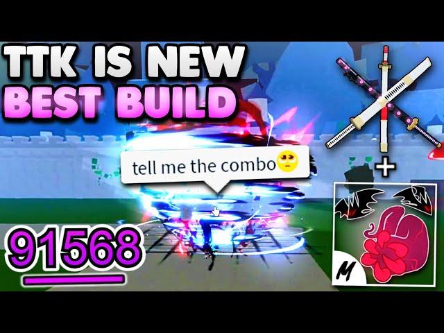 This TTK Combo MIGHT BE The NEW BEST PvP Build... (Blox Fruits)