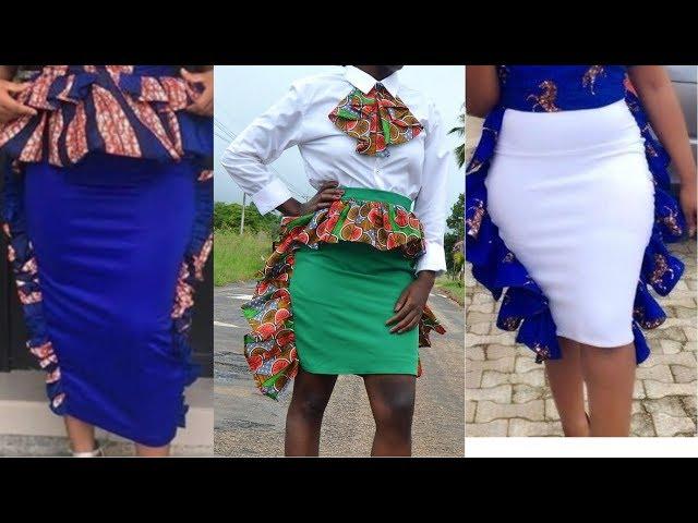 DIY Butterffly Pencil Skirt with African Wax Print Ankara Fabric