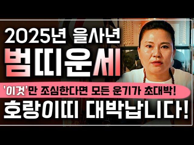 2025년 을사년 초대박나는 호랑이띠운세*필수시청* '이것'만 조심한다면 모든 운기가 초대박!! 62년생 74년생 86년생 98년생 범띠 운세! 말년운 금전운 사업운 문서운
