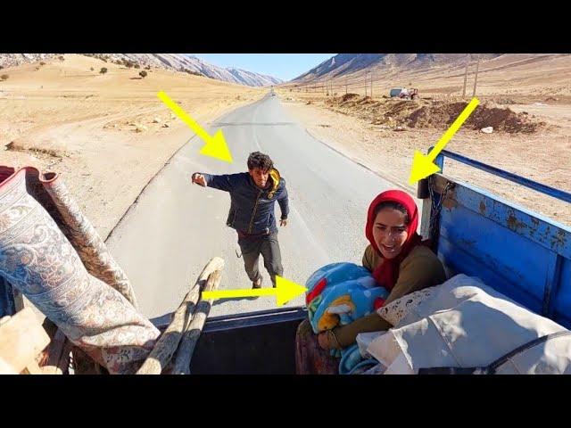Dramatic escape. Escape from the hands of a cheating husband