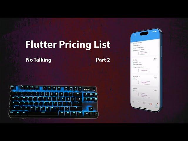 Create pricing list in Flutter with no talking (Part 2)