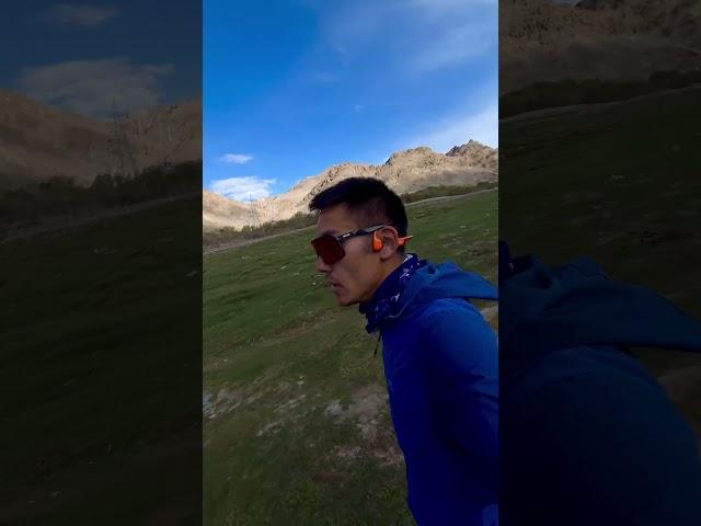 Running in the wilderness #trailrunning #running #nature #lehladakh  #ladakhmarathon #runshorts