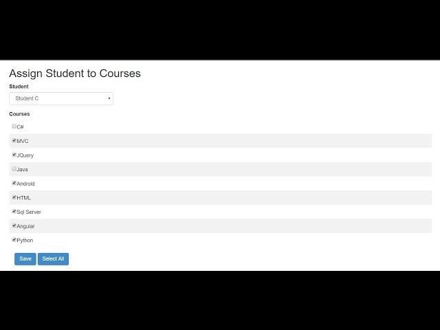 CheckBoxList in Asp.Net MVC 5 Part 3