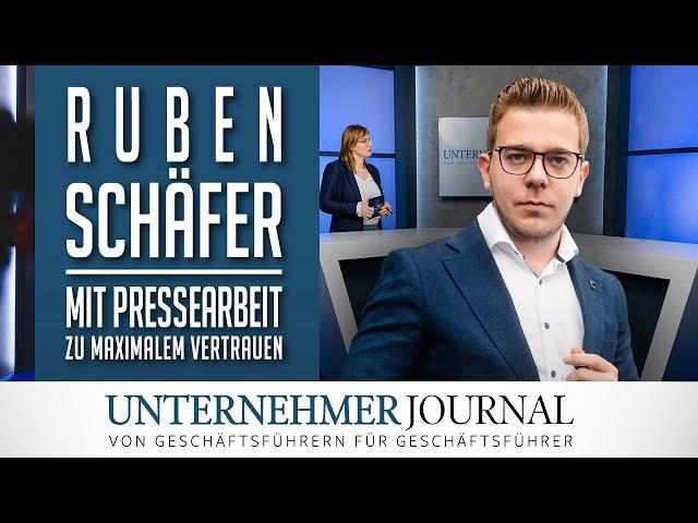 Ruben Schäfer vom DCF Verlag: Maximales Vertrauen durch Pressearbeit | UnternehmerJournal TV