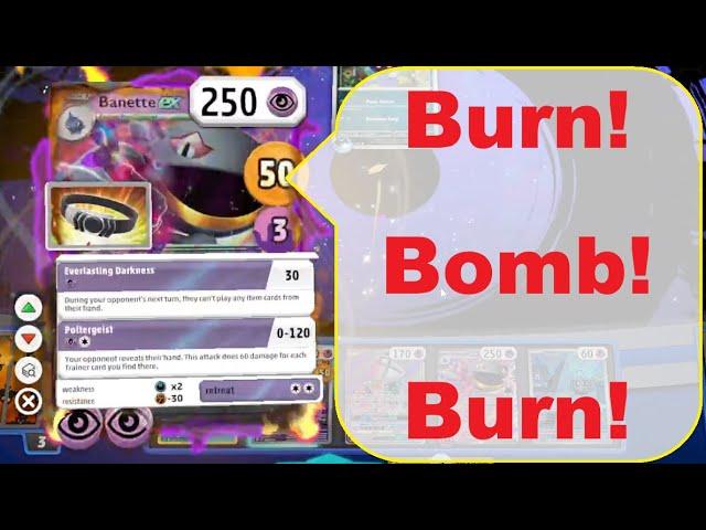 【PTCGL:Expanded Beta】Halloween deck! Bantte ex VS Arbok Poison!!