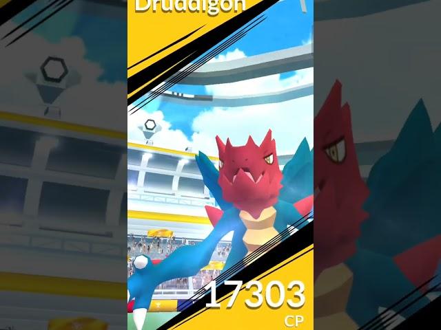Druddigon Raid   #pokemongo #shorts #raid #druddigon