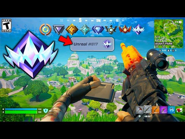 I GOT UNREAL in The FIRST PERSON MODE in Fortnite! (Ranked Ballistic)