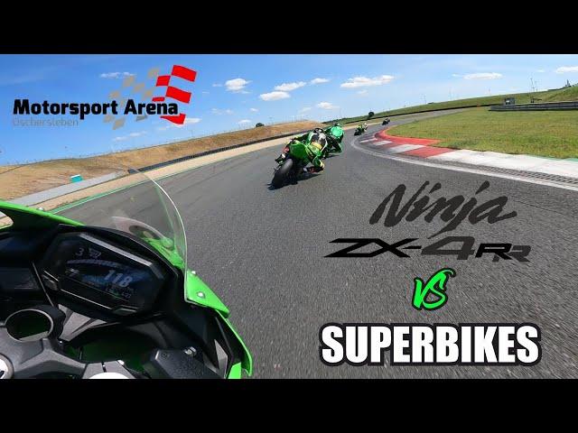 400 vs 1000 BATTLE I Kawasaki track day Oschersleben I Ninja ZX4RR