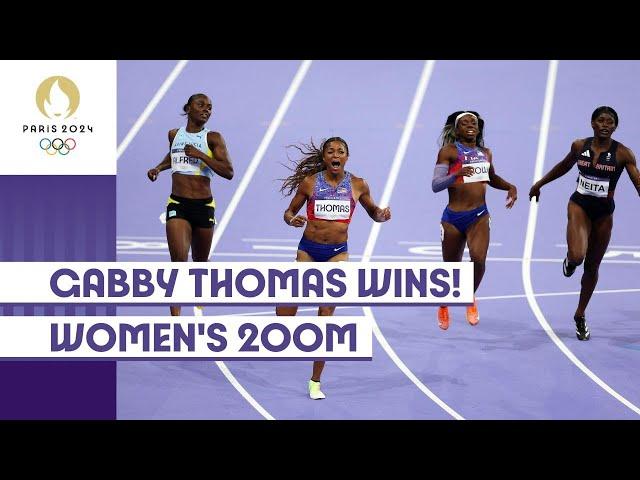 Gabby Thomas is an Olympic Champion! | Women's 200m Final | #Paris2024 highlights