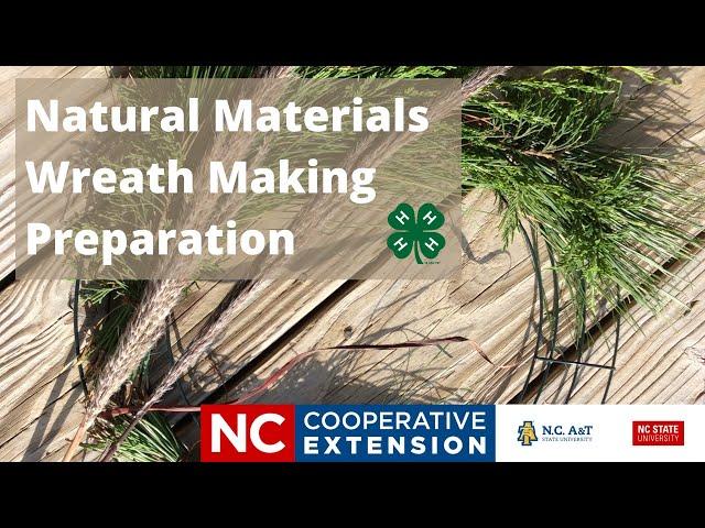 Natural Materials Wreath Preparation Tutorial - Part 1