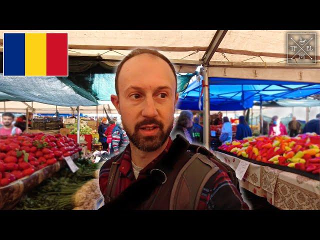 SOLO in ROMANIA'S LARGEST MARKET  || Obor Market || Romania Travel Vlog, Bucharest Travel Vlog