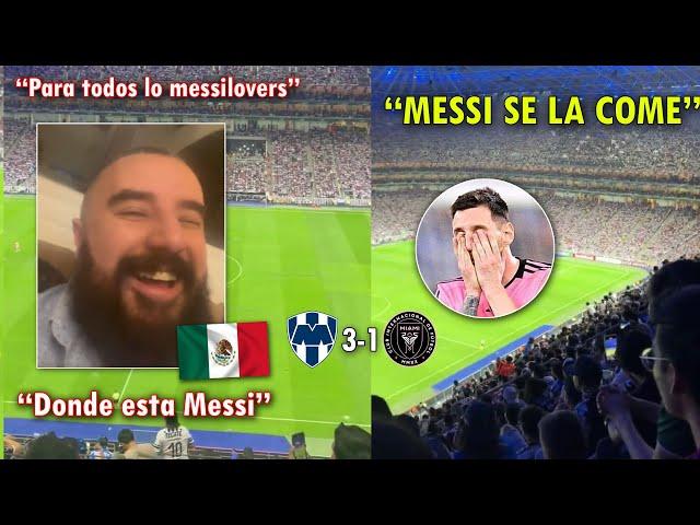 ASI FUERON las PIFIAS Y BURLAS a LIONEL MESSI HOY | INTER MIAMI VS MONTERREY 3-1