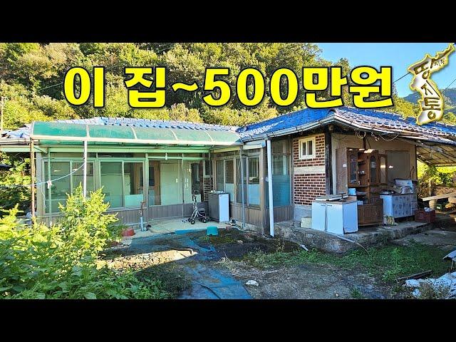 이 집이 단돈500만원~사도 될까요? 주택19평+창고10평 계곡물 흐르고~다슬기 바글바글[땅지통]