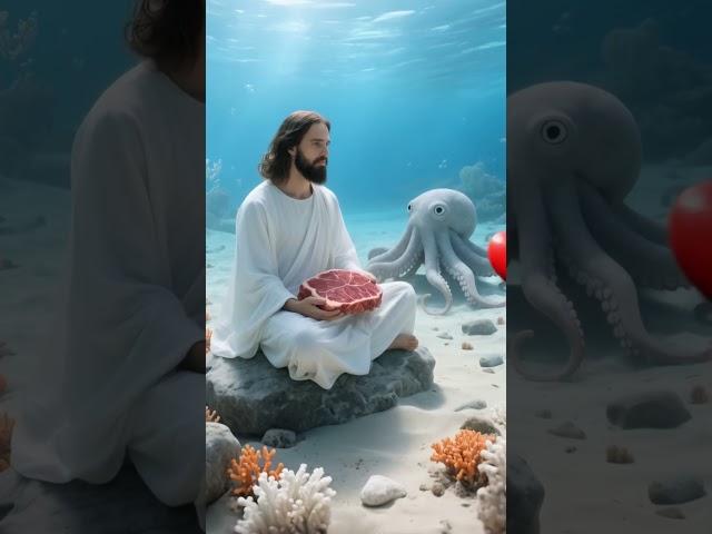 Jesus's Underwater Offering Takes a SHOCKING Turn! #faith #amen #heaven #godisgood