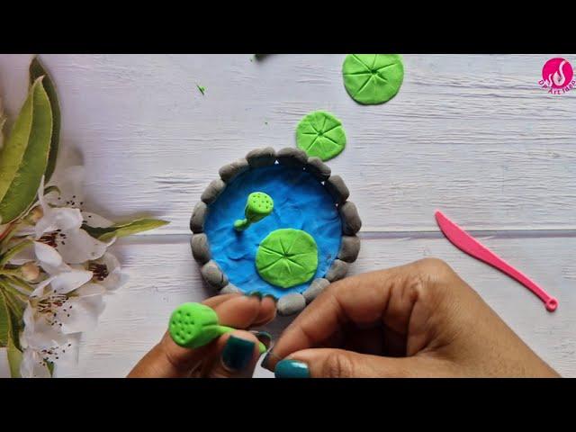 Clay Art || Lotus making with Clay