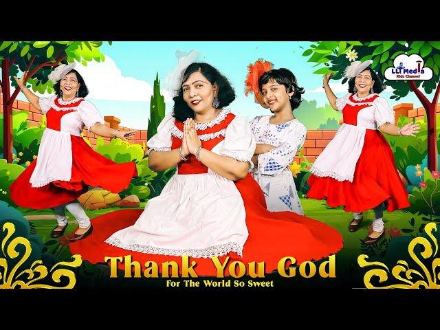 Thank You God For The World So Sweet | English Prayer For Kids | Nursery Poem@LLTMediaKidsChannel