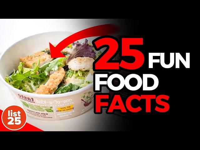 25 Fun Food Facts You Won't Believe Are True