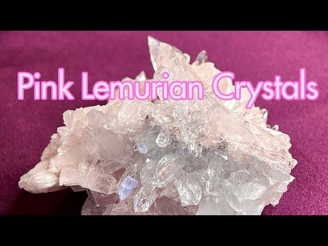 RARE Pink Lemurian Crystals From Columbia 