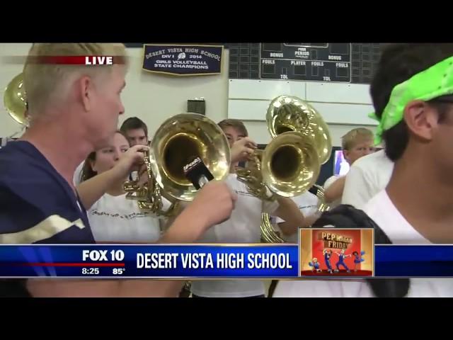 Reporter drops his microphone down tuba on live TV