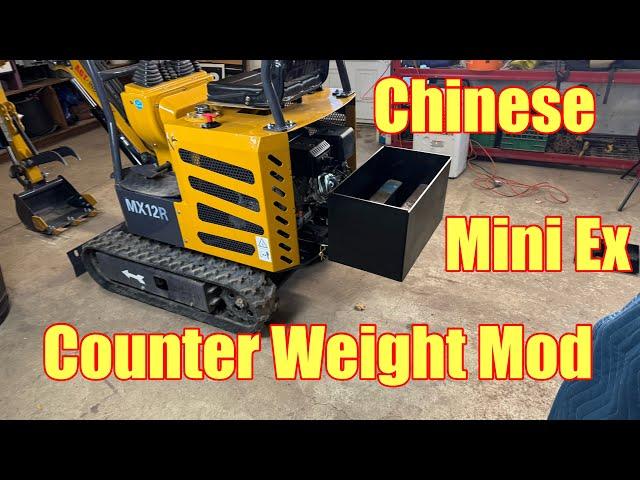 Chinese Mini Excavator Counter Weight Modifaction