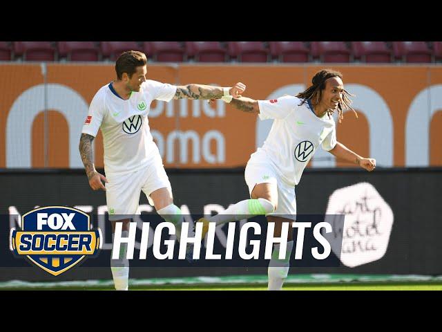 VFL Wolfsburg earns 3 points vs FC Augsburg, continues to climb table | 2020 Bundesliga Highlights