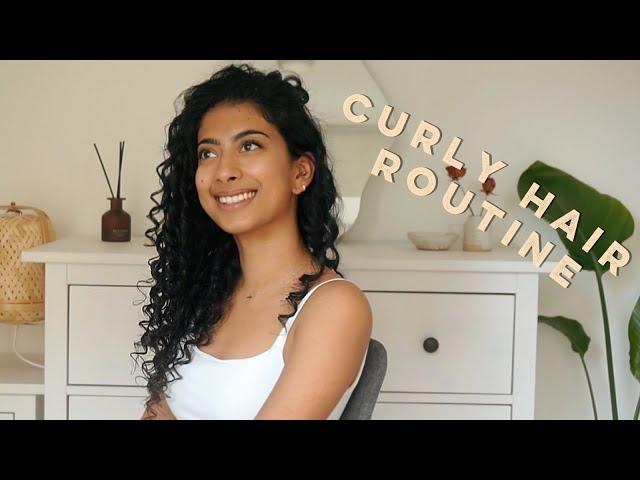 Curly Hair Routine: how to get rid of frizz, defined, shiny curls on Indian hair