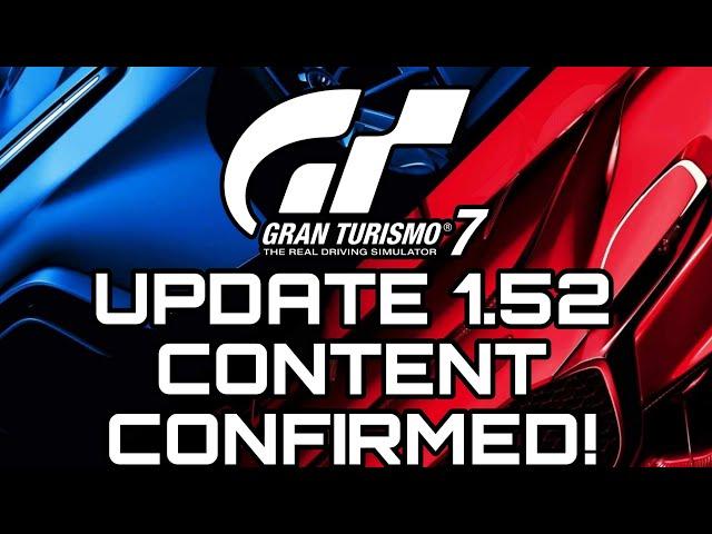 Gran Turismo 7 | Update 1.52 Cars Confirmed!