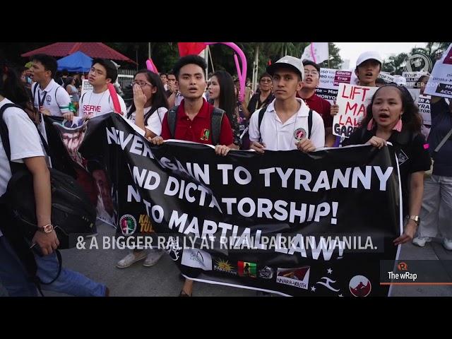 Thousands join national protest to remind Filipinos of Marcos' Martial Law