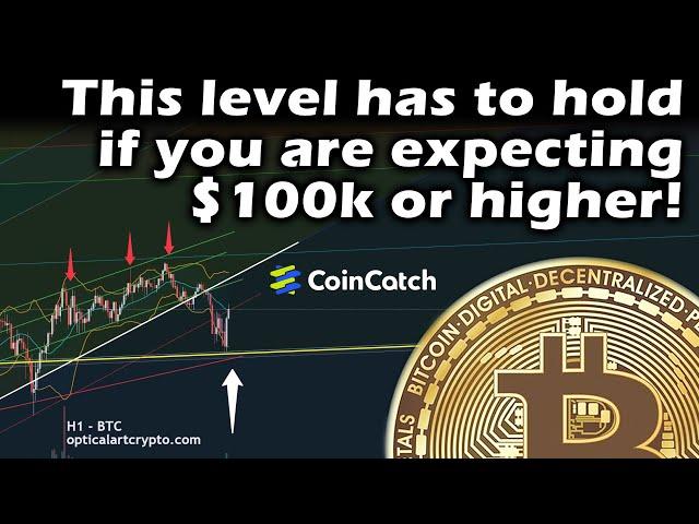 This bitcoin level has to hold if you're expecting $100k or higher!