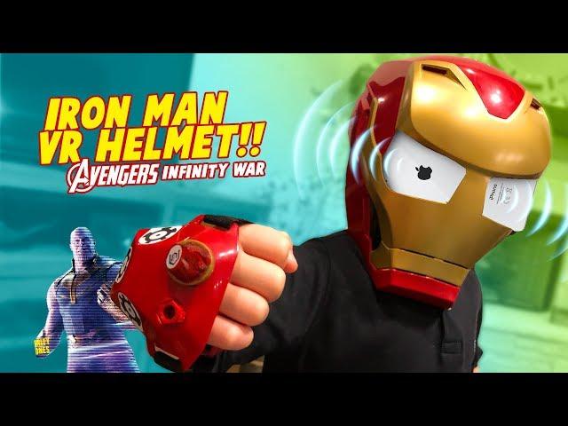 Avengers Infinity War Super Hero Gear Test: Iron Man Virtual Reality Helmet!