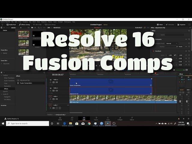 Resolve 16 | 5 Ways to Create a Fusion Composition