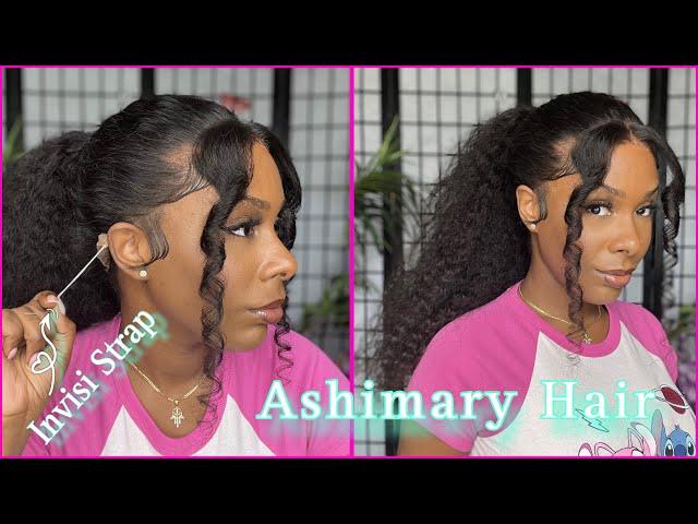 Wow This Is Next Level :  Water Wave Invisi Strap Snug Fit 360 Transparent Lace | Ashimary Hair