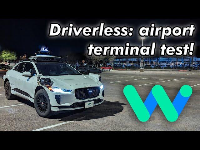 Driverless Waymo: PHX Airport terminal test! | JJRicks Rides With Waymo #121