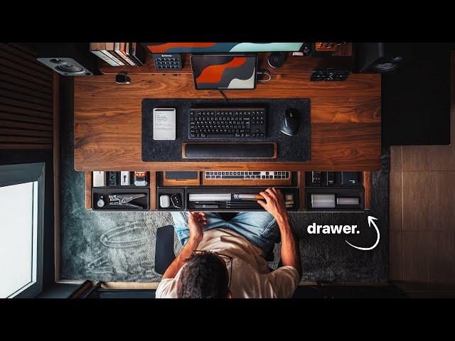 The DREAM Standing Desk: Grovemade Solid Walnut Desk Setup