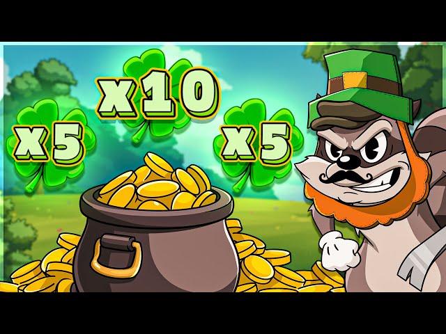 SO MANY HUGE CLOVERS On LE BANDIT SLOT!! (10X CLOVER)