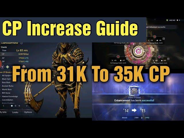 Black Desert Mobile CP Increase Guide: From 31K To 35 K CP