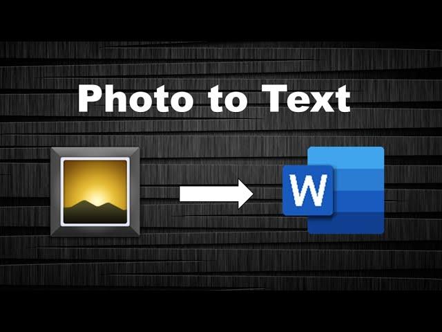 How to Convert Image into Text || Convert Image into Word Document ||