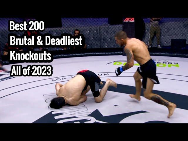 Best 200 Brutal & Deadliest Knockouts all of 2023 , MMA ,Boxing,