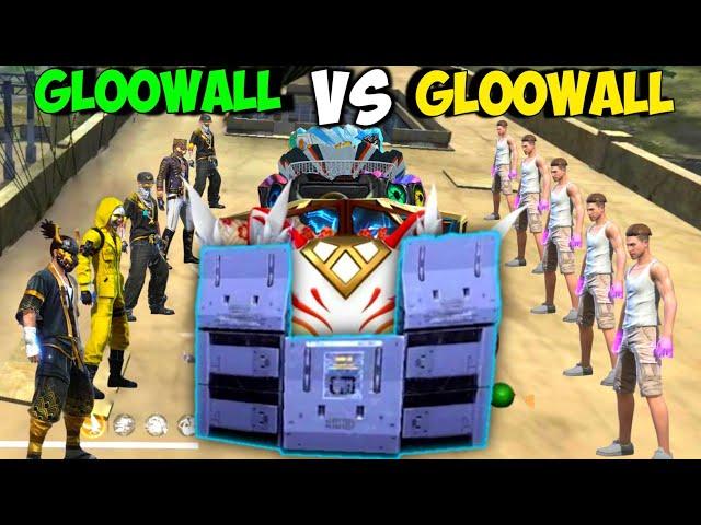 Free Fire Gloowall vs Gloowall Fight | Factory Roof Gloowall Skin Fight | Noob vs Pro | Free Fire 