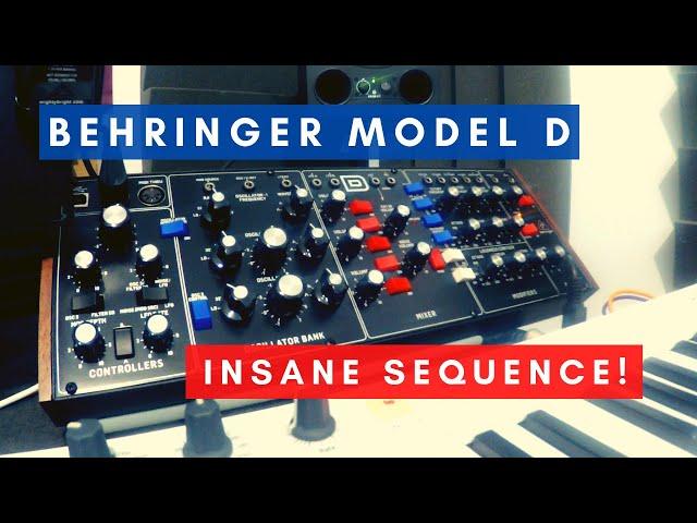 Behringer MODEL D - INSANE SEQUENCE! - NO TALK (HD)