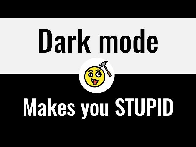 Why Dark Mode Reduces Your Productivity